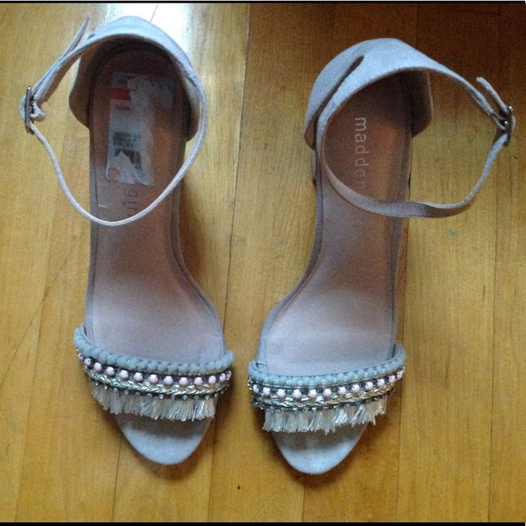 Madden Girl Bella Dress Sandals Taupe Size 8 - Picture 4 of 8